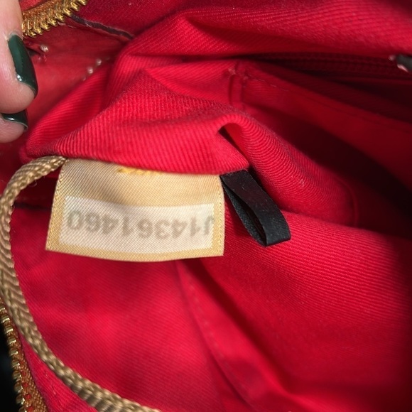 Dooney & Bourke Florentine Letter Carrier Red Suede Crossbody Bag - Picture 13 of 13